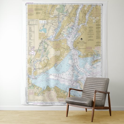 ニューヨーク港航海の港の図表12327 タペストリー (インサイチュ)