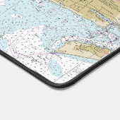 ニューヨーク港航海の港の図表12327 デスクマット (コーナー)