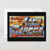 ニューヨーク湖からの挨拶 ポストカード (正面/裏面)