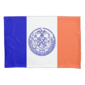 ニューヨーク独身の市の愛国的なピローケース国旗 枕カバー (正面)