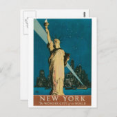 ニューヨーク疑問に思市のポスター ポストカード (正面/裏面)