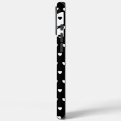 ニューヨーク白黒ハートパターン Case-Mate iPhoneケース (裏面 / 左)