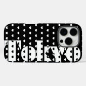 ニューヨーク白黒ハートパターン Case-Mate iPhoneケース (裏面 (横))