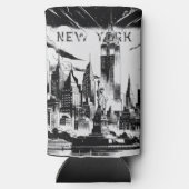 ニューヨーク白黒 スリム缶クーラー (裏面)