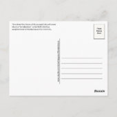 ニューヨーク秋葉書からの挨拶 ポストカード (裏面)