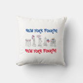 ニューヨーク第4回NYC 7月4日愛国米国 クッション (正面)