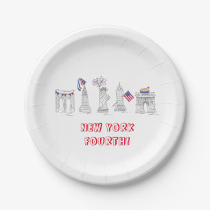 ニューヨーク第4回NYC 7月4日愛国米国 ペーパープレート