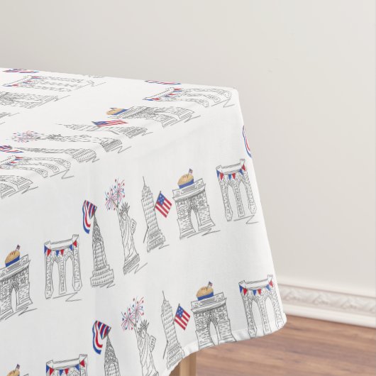ニューヨーク第4戦！NYC 7月4日愛国花火 テーブルクロス (インサイチュ)