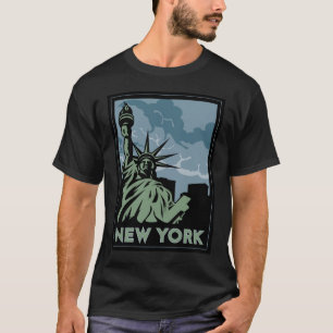 ニューヨーク米国米国のヴィンテージのレトロ旅行 Tシャツ
