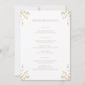 ニューヨーク結婚のウェルカムレター&旅程 (裏面)