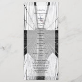 ニューヨーク結婚のNYCブルックリンブリッジ プログラム (裏面)