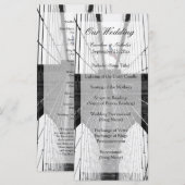 ニューヨーク結婚のNYCブルックリンブリッジ プログラム (正面/裏面)