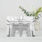 ニューヨーク結婚のNYCブルックリンブリッジ 招待状 (スタンド正面)