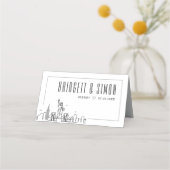 ニューヨーク結婚市 | テーブル名カードの配置 プレイスカード (裏面)