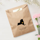 ニューヨーク結婚式の引き出物トリートサックス、抱き枕 フェイバーバッグ (封をした状態)