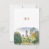 ニューヨーク結婚式情報と詳細 招待状 (裏面)