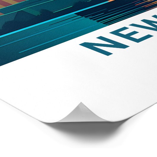 ニューヨーク統一された州旅行ポスター ポスター (角)