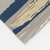 ニューヨーク自由の女神レトロ フリースブランケット (角)