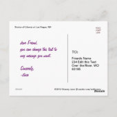 ニューヨーク自由の女神[ベガス] ポストカード (裏面)