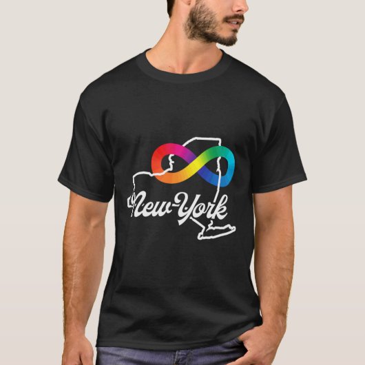 ニューヨーク自閉症検収 Tシャツ (正面)