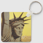 ニューヨーク航空ラインの統一された旅行ポスター キーホルダー (裏面)