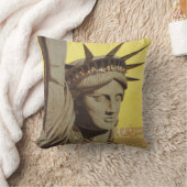 ニューヨーク航空ラインの統一された旅行ポスター クッション (ブランケット)