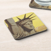 ニューヨーク航空ラインの統一された旅行ポスター コースター (左側)