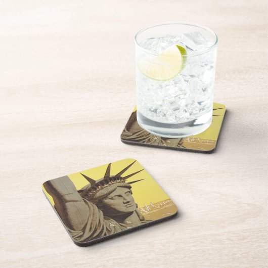 ニューヨーク航空ラインの統一された旅行ポスター コースター (右側)