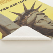 ニューヨーク航空ラインの統一された旅行ポスター シェルパブランケット (3/4)