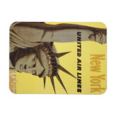 ニューヨーク航空ラインの統一された旅行ポスター マグネット (横)