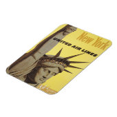 ニューヨーク航空ラインの統一された旅行ポスター マグネット (左側)