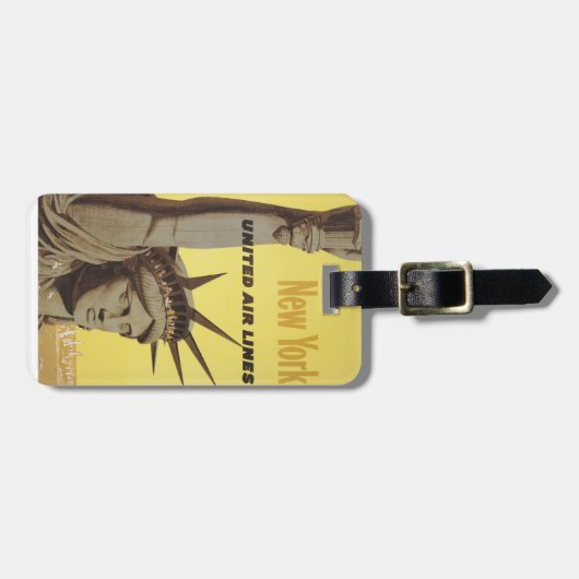 ニューヨーク航空ラインの統一された旅行ポスター ラゲッジタグ (正面横)