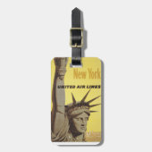 ニューヨーク航空ラインの統一された旅行ポスター ラゲッジタグ (正面縦)