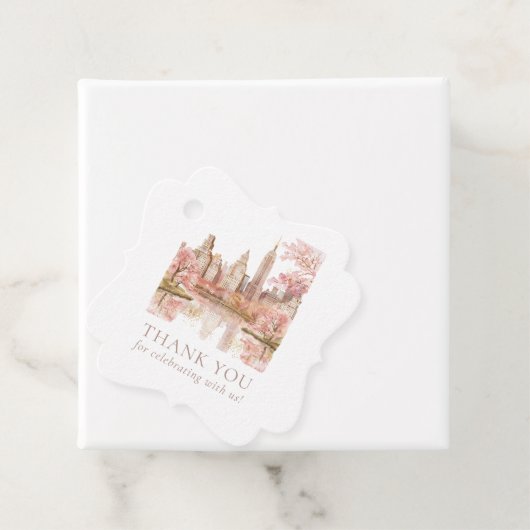 ニューヨーク行き先ウェディングフォトカスタム フェイバータグ (インサイチュ)