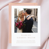 ニューヨーク行き先結婚式の写真 サンキューカード