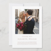 ニューヨーク行き先結婚式の写真 サンキューカード (正面)