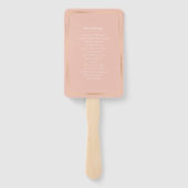 ニューヨーク行き先結婚式プログラム ハンドファン (裏面)