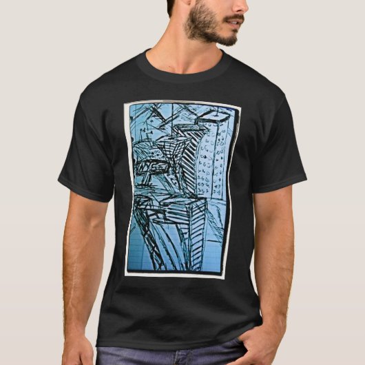 ニューヨーク証券取引所 スケッチ 2 Tシャツ (正面)