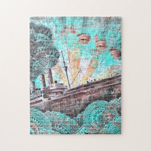 ニューヨーク通りアート ジグソーパズル (縦)