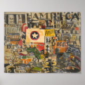 ニューヨーク通りシーン | Joaquin Torres-Garcia ポスター (正面)