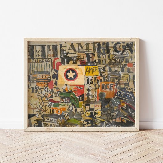 ニューヨーク通りシーン | Joaquin Torres-Garcia ポスター