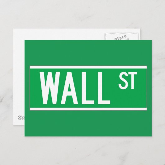 ニューヨーク通り標識 ポストカード (正面/裏面)