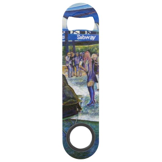 ニューヨーク遊州パークでの情熱的な人々 スピード栓抜き (正面)