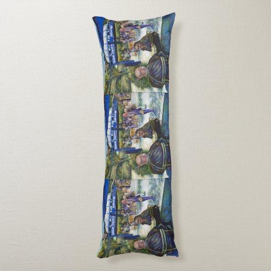 ニューヨーク遊州パークでの情熱的な人々 ボディピロー (裏面 (縦))