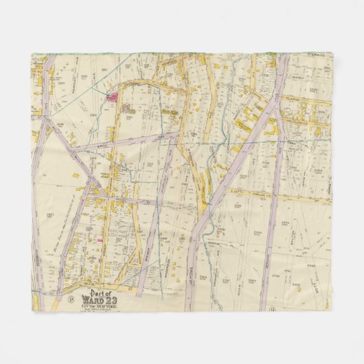 ニューヨーク10 フリースブランケット (正面(横))