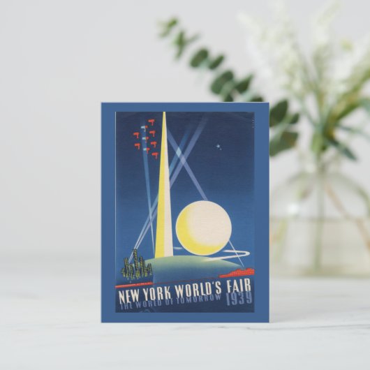 ニューヨーク1939ワールドフェアヴィンテージはがき ポストカード (スタンド正面)