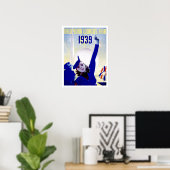 ニューヨーク1939ワールドフェアヴィンテージポスター ポスター (ホームオフィス)