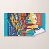 ニューヨーク1960年代 | ARでのヴィンテージ旅行 バスタオルセット (ハンドタオル)