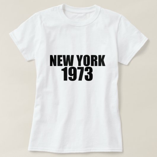 ニューヨーク1973 Tシャツ (デザイン正面)