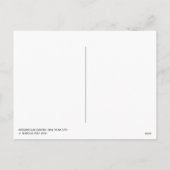 ニューヨーク2018ロックフェラーセンターのクリスマスツリー シーズンポストカード (裏面)